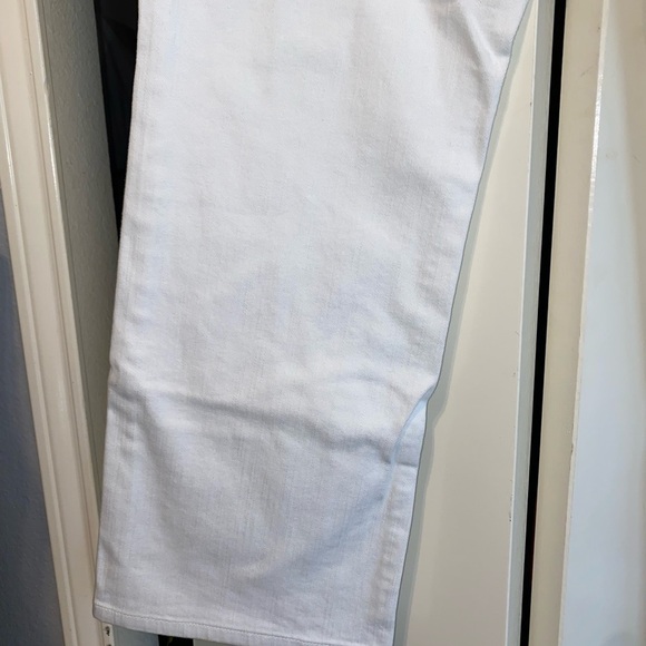 L.L. Bean Women's Flare White Jeans - Picture 10 of 12